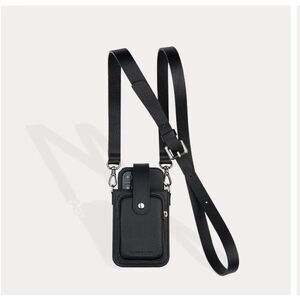 Bandolier emma Hailey black silver  holster crossbody iphone case/belt/strap set